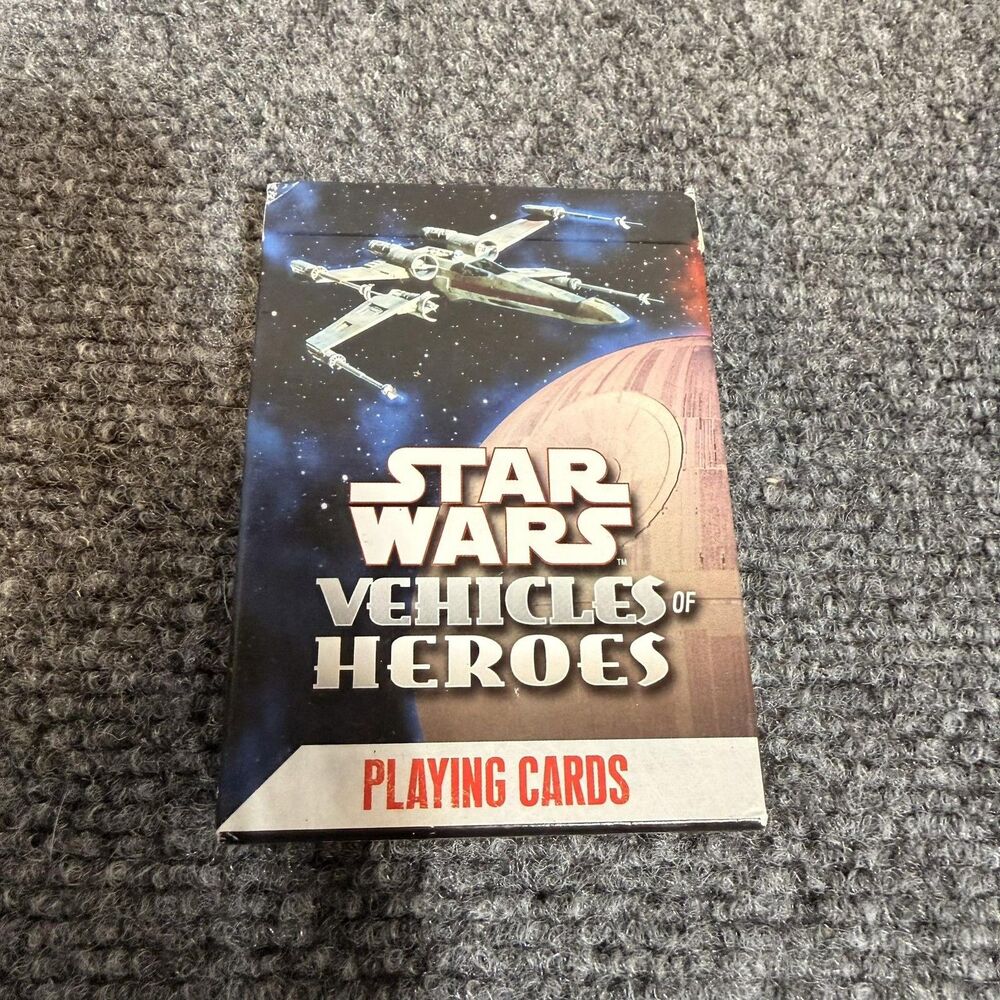 Star Wars Vehicles Of Heroes Playing Cards Deck Cartamundi 55 Vehicles 2008